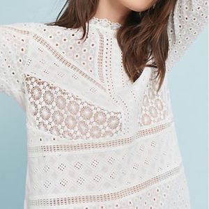 Anthropologie Burnham Lace Top